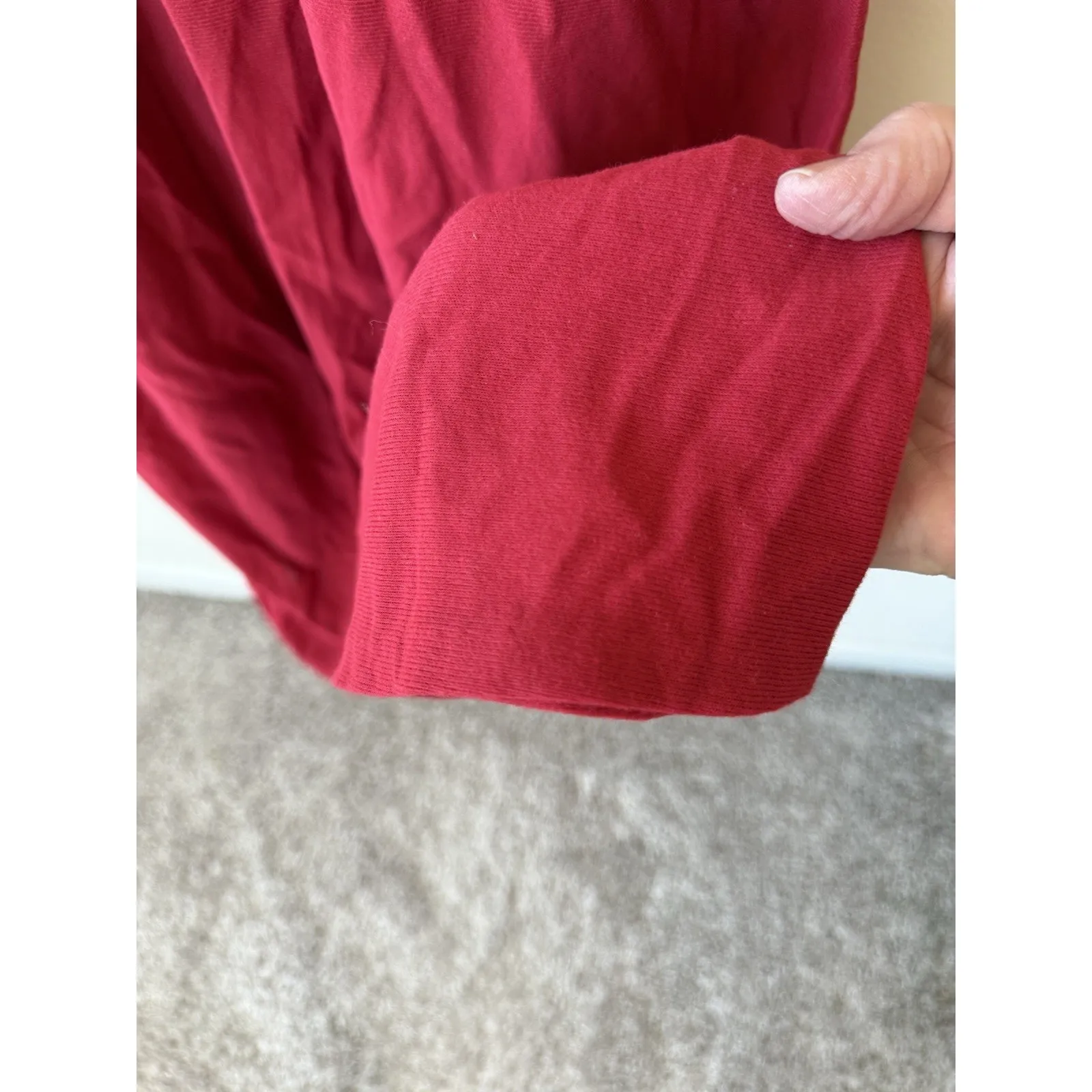 Vintage 1970’s Gilligan & O’Malley Red Lace Nightgown Maxi Dress Size Large - Image 5