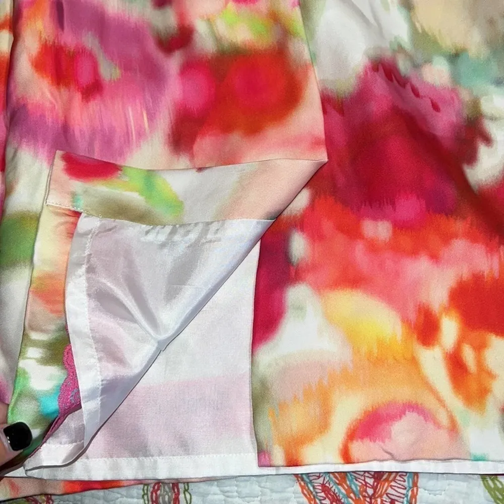 Kate Spade New York women’s size 2 mini dress splotched neon print zip up back - Image 10