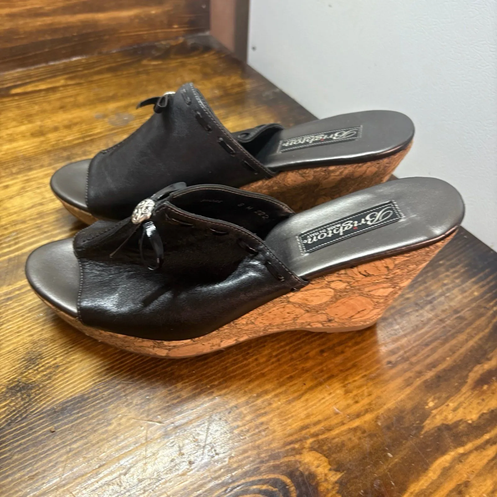 Brighton Shore Black Wedges Size 6‎ - Image 2