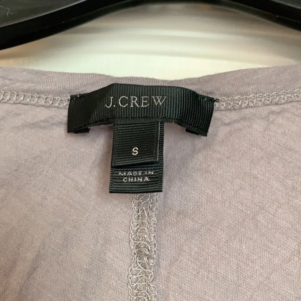 JCrew Gray Sequin Scoopneck Tee Size Small - Image 6