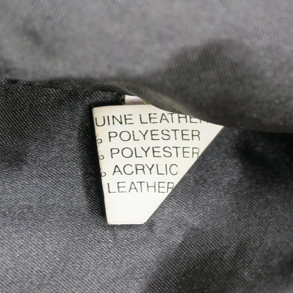 Vintage 90s BurryLane Black Leather Blazer Jacket Size M - Image 11