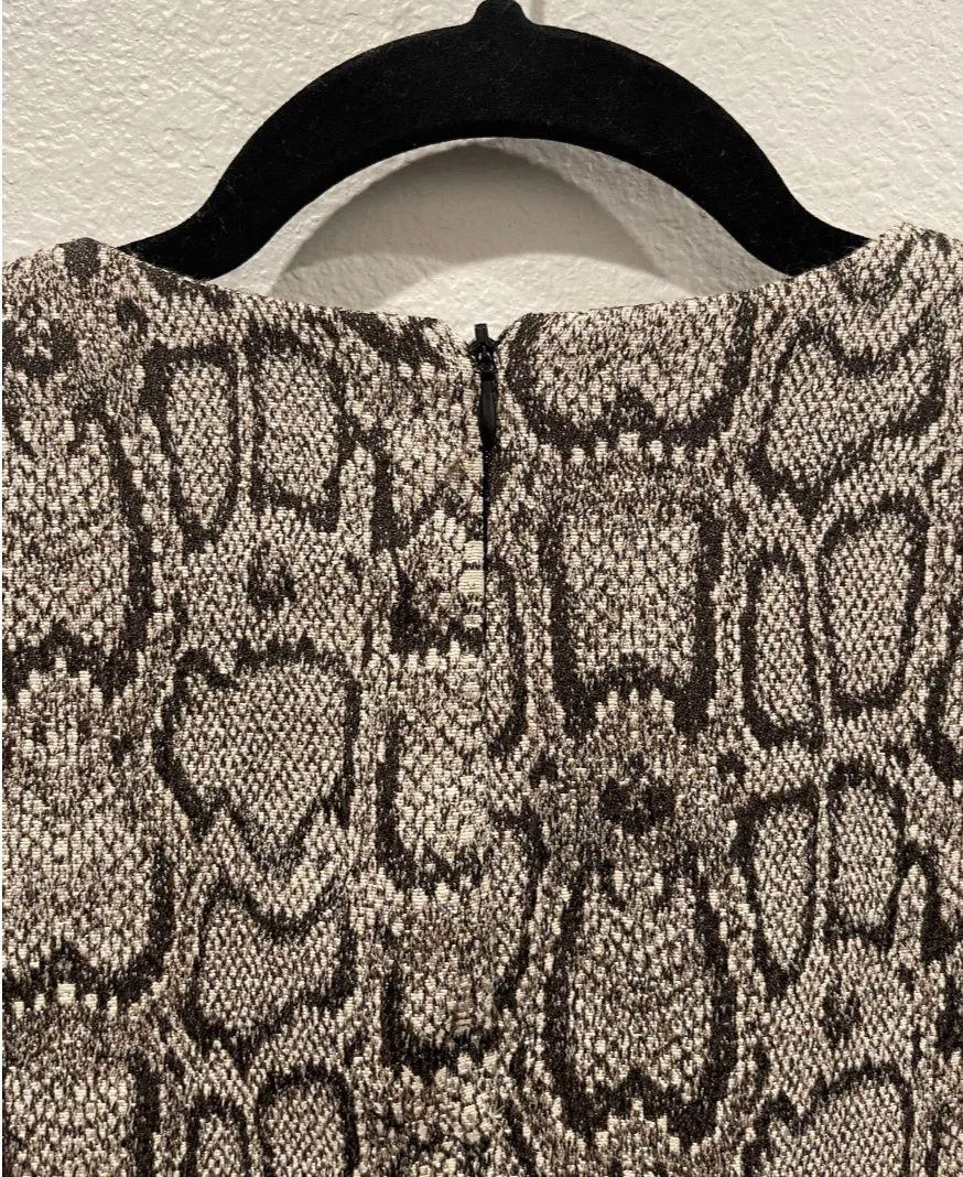 ZARA Snakeskin Print Mini Dress - Image 3