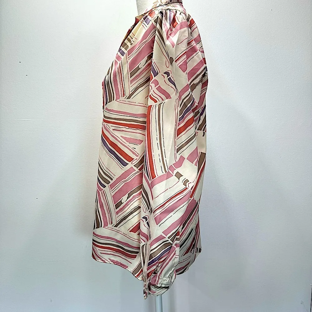 Levi Strauss & Co. Vintage 70s 80s Patchwork Print Blouse Union Made in the USA - Image 5