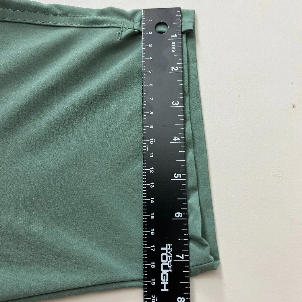 Eddie Bauer Pants Womens XL Green Ankle Traveler Elastic Waist‎ High Rise Casual - Image 5