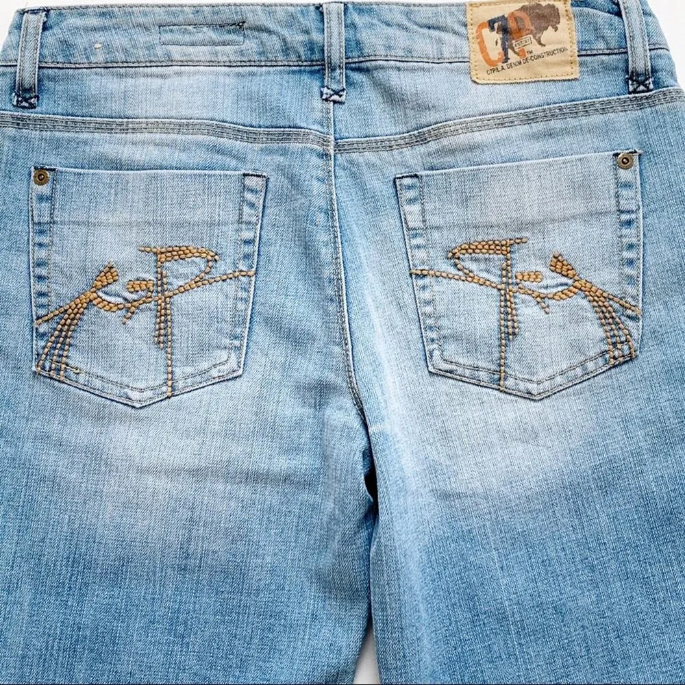 Vintage Chip & Pepper Shorts Light Wash Denim Y2K Bermuda Jean Size 7 Junior NEW - Image 8