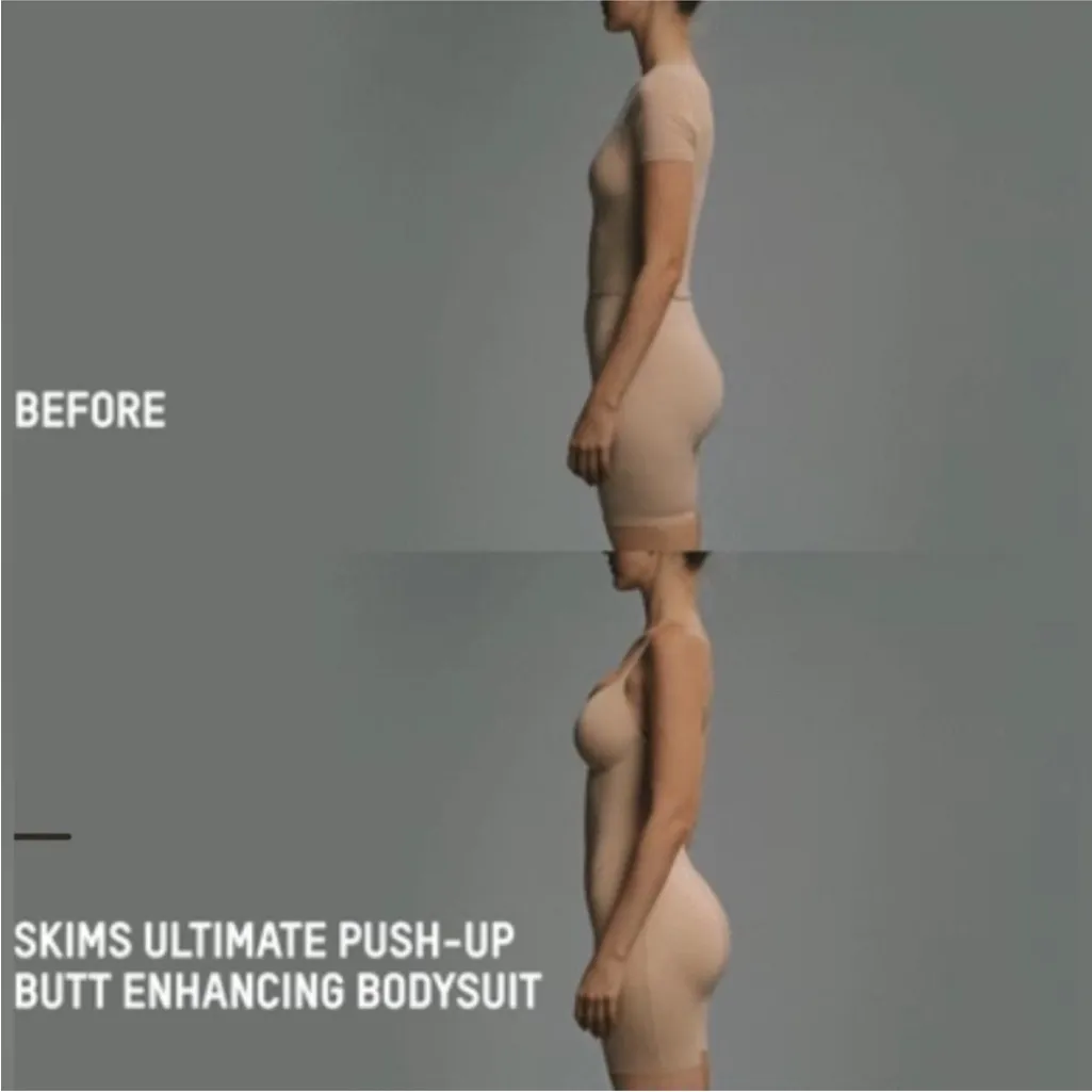 SKIMS BUTT Lifting ENHANCING OPEN BUST PADDED BODYSUIT Jasper NWT size‎ 4X - Image 3