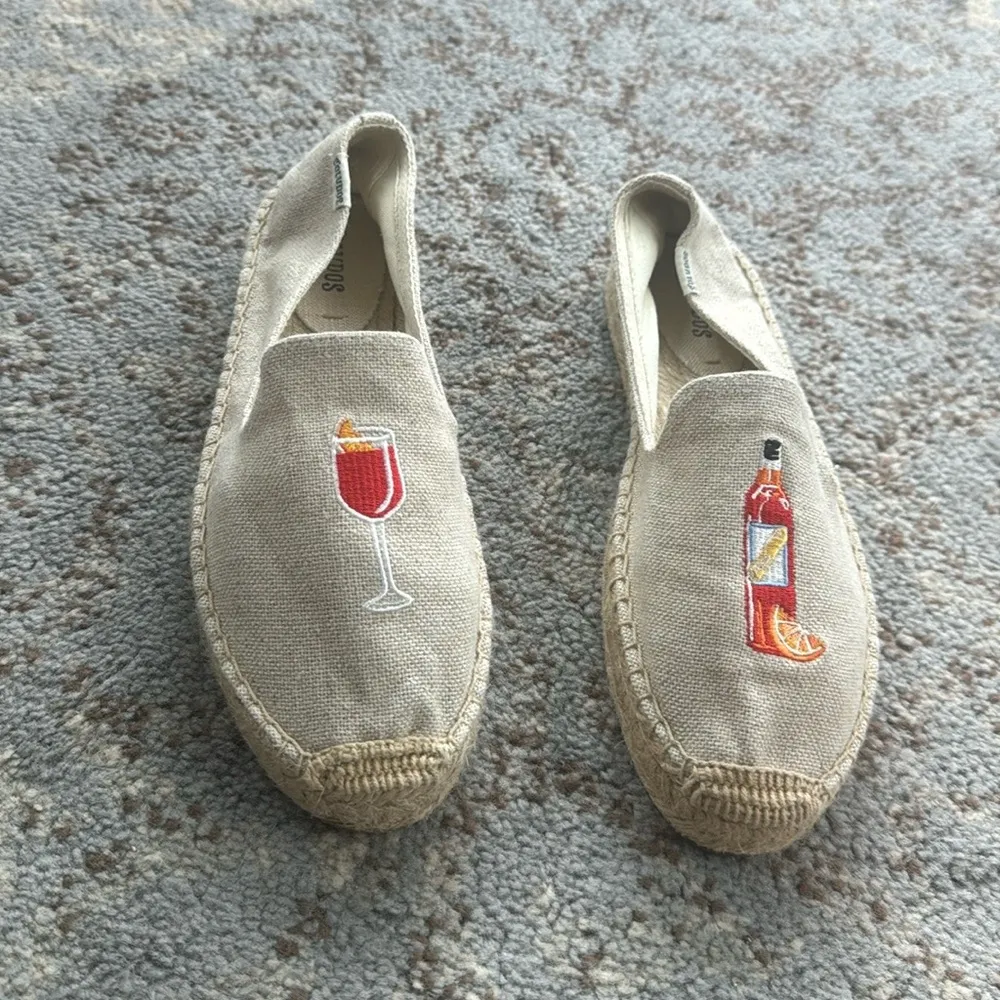 Soludos Spritz Smoking Embroidered Espadrilles Tan 8 - Image 3