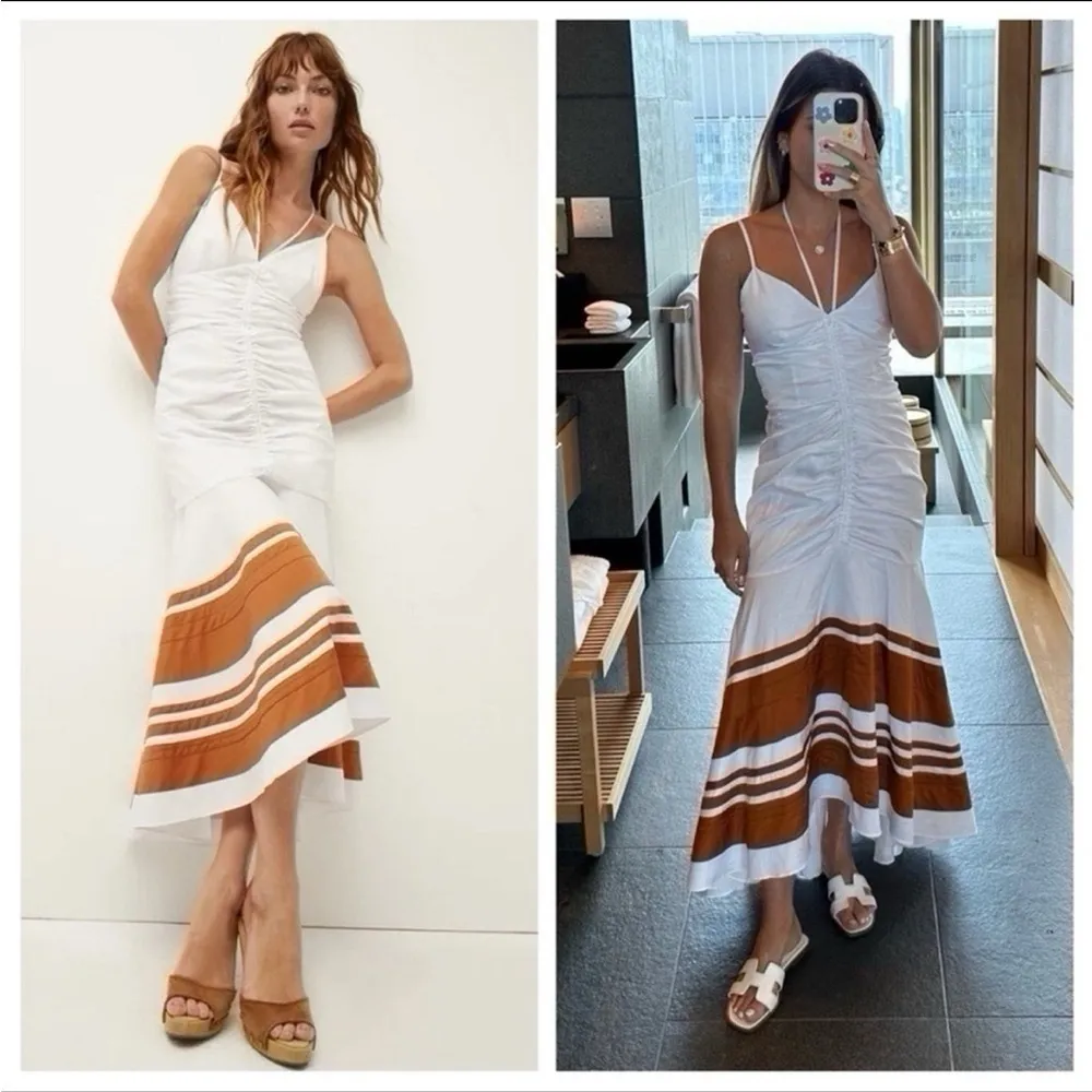 NEW Veronica Beard Fitz Paneled Silk-Cady Midi Dress - Image 11