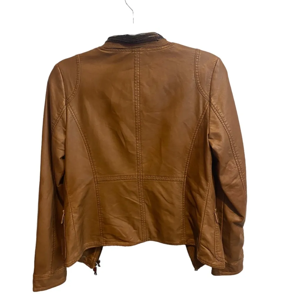 Vintage Havana Vegan Leather Jacket - Image 2