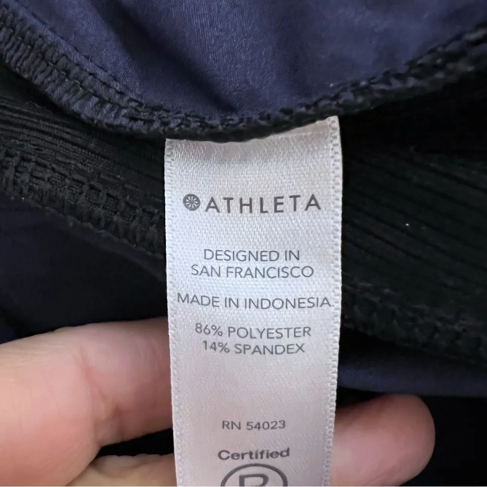 Athleta SIZE 0 Brooklyn Jogger Pants Navy Black Python Snake Print Women's - Image 7