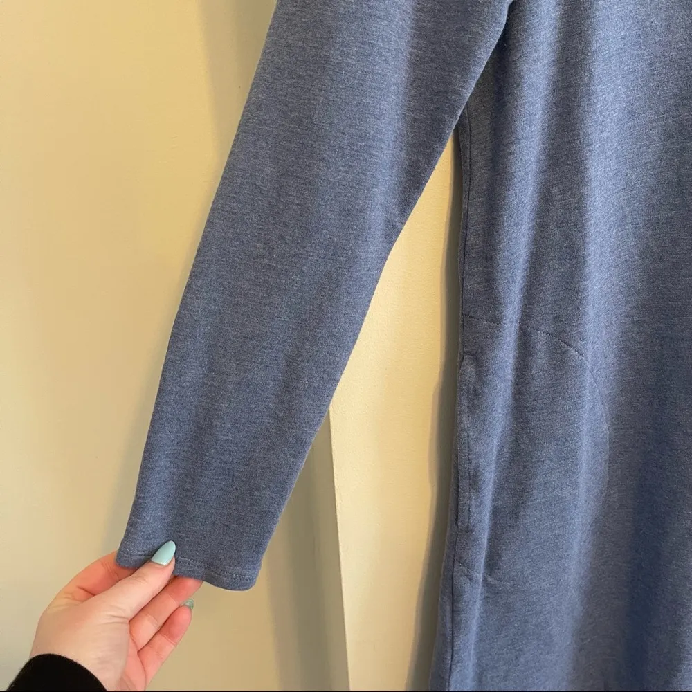 J. Jill Pure Jill Blue Long Sleeve Tunic Dress with Pockets Size Extra Small - Image 3