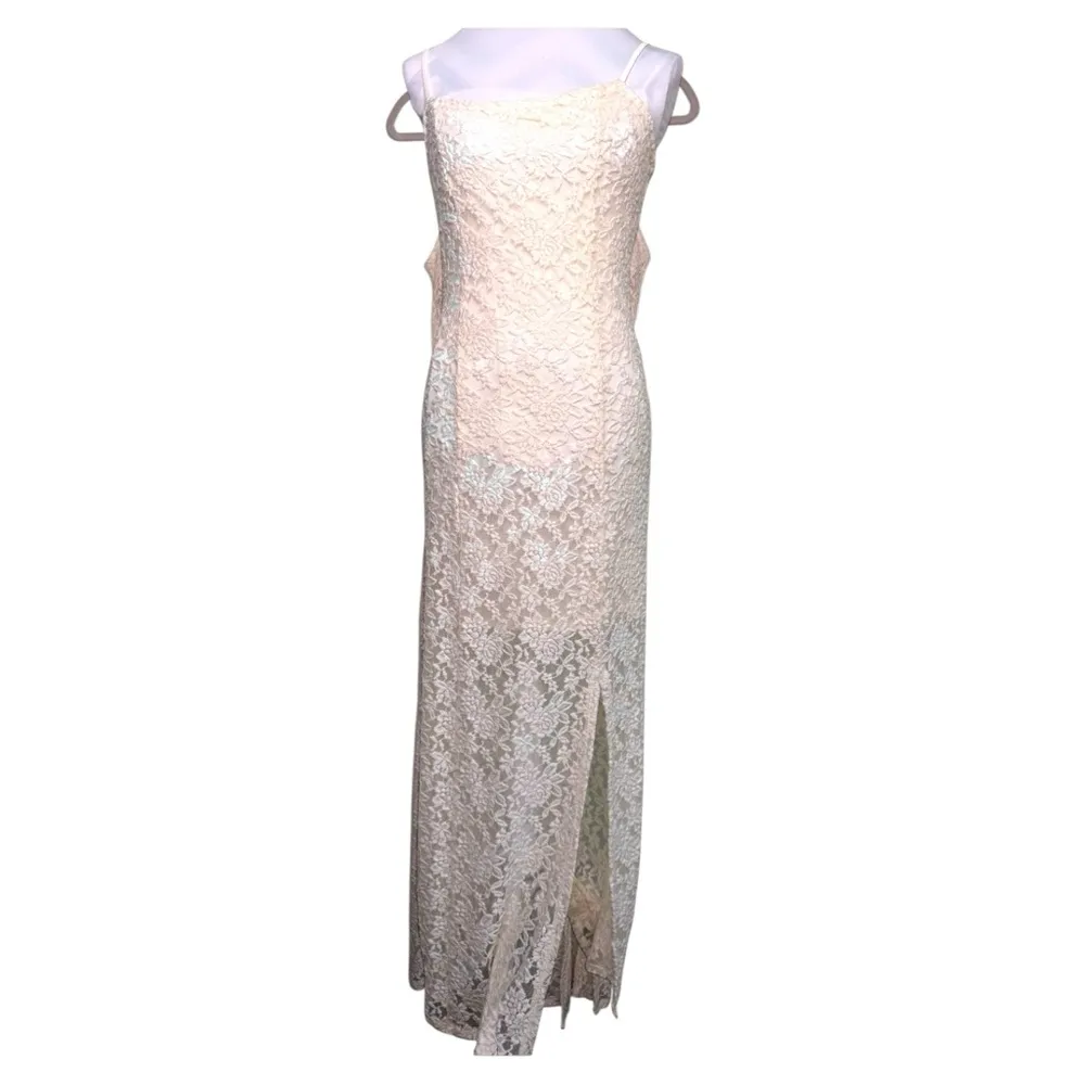 Aerie Lace Maxi Dress Elegant Cream Lace Medium Maxi Dress NWT - Image 3
