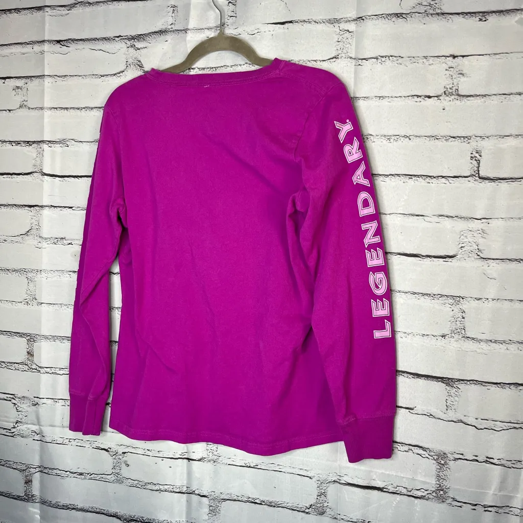 Legendary Whitetails Magenta Graphic Long Sleeve Tee M Outdoor Streetwear Top Purple Size L - Image 8