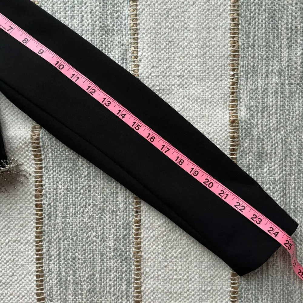 House of Harlow 1960 Black Rhinestone Fringe Blazer Mini Skirt Set Women’s Small - Image 10