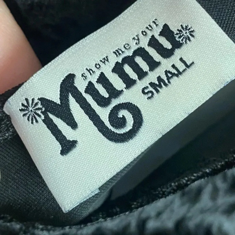 Show Me Your Mumu • Black Velvet Friday Low V Back Mini Dress - Image 5