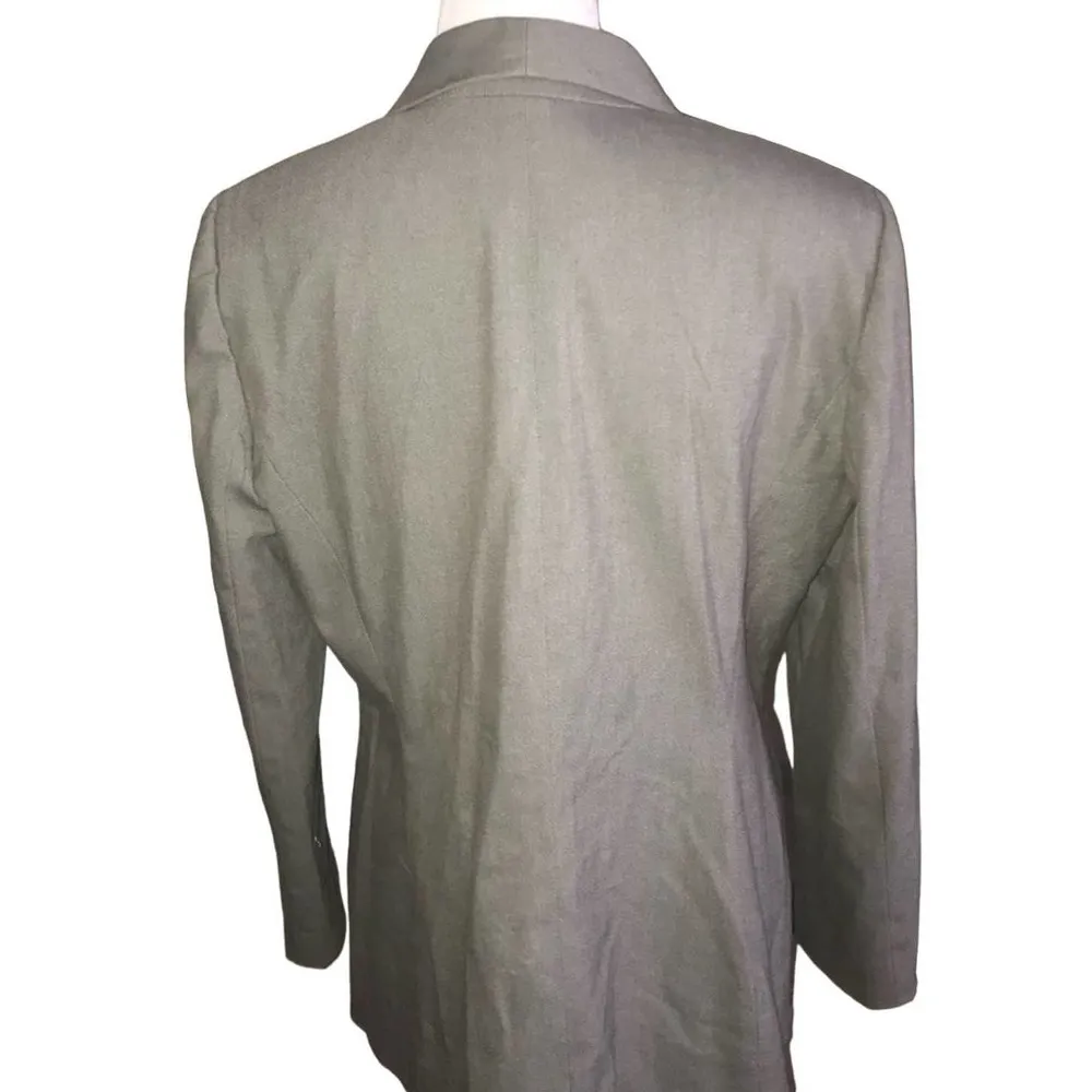 ANTONIO MELANI LIGHT BROWN TIMELESS CHIC NEUTRAL BLAZER SIZE 12 - Image 2