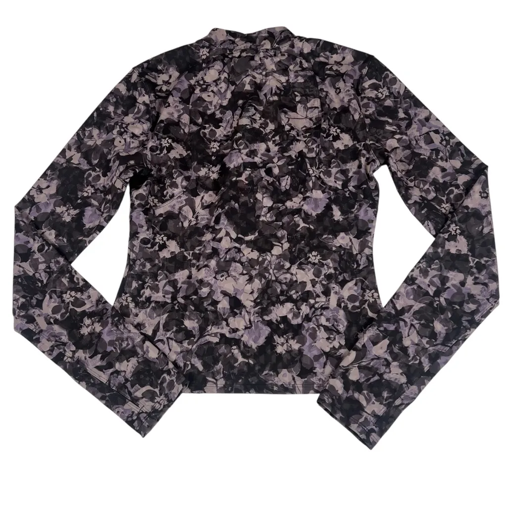 Lululemon Luxtreme Running Half Zip Inflect Floral Lunar Rock Pullover Top - Image 11