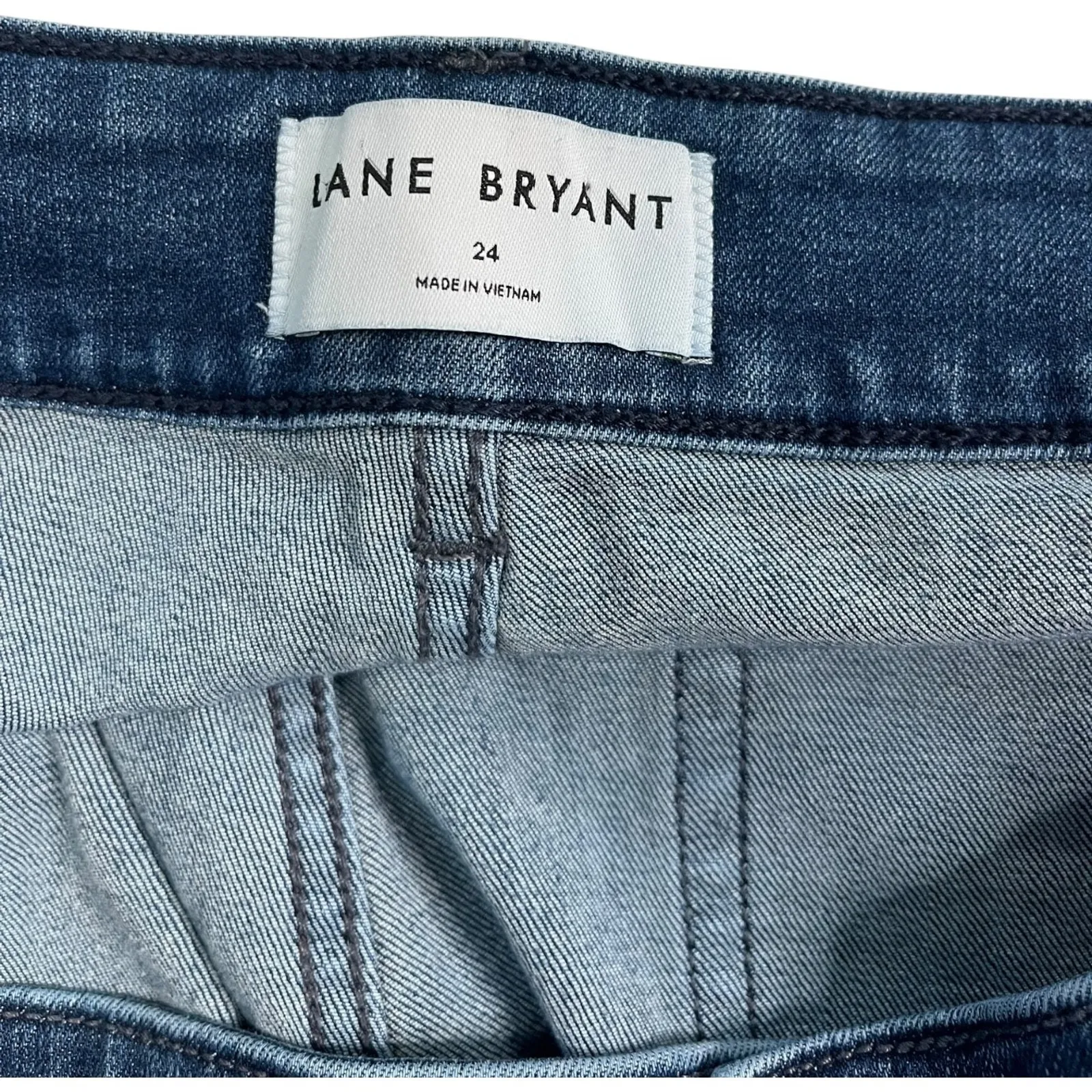 Lane Bryant Jeans Womens 24 Blue Curvy Fit Straight Denim Stretch Casual Classic - Image 3