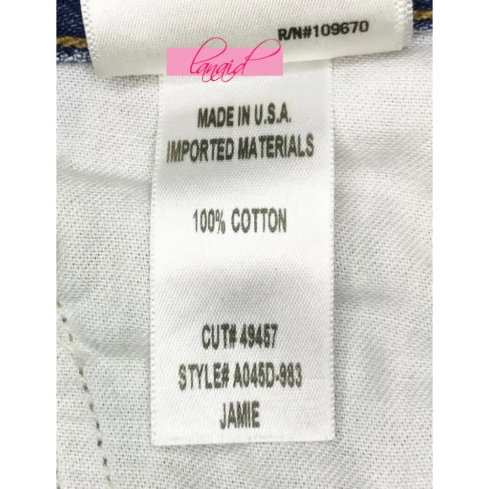 Jamie High Rise Shakedown Destroyed Distressed Hi-Waist Ripped Jeans 25 - Image 15