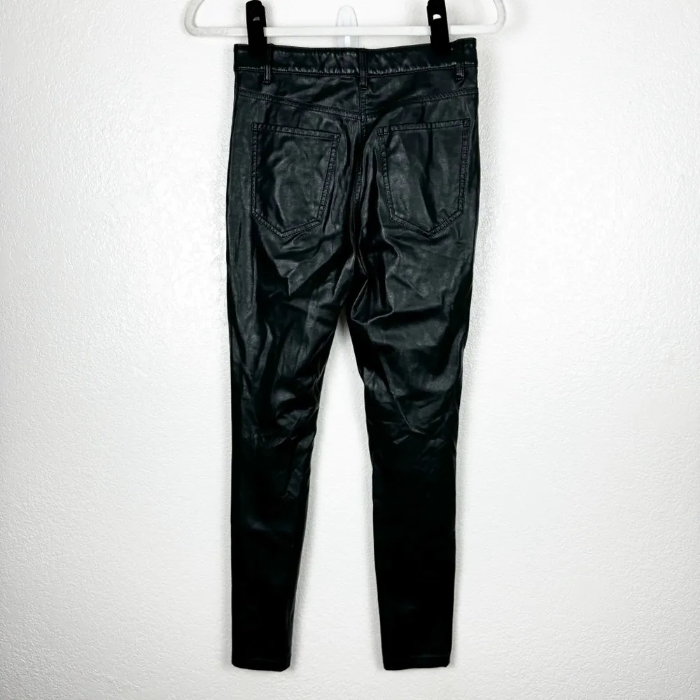 Aritzia Wilfred Free Charm High Rise Vegan Faux Leather Pants in Black Size 2 - Image 4