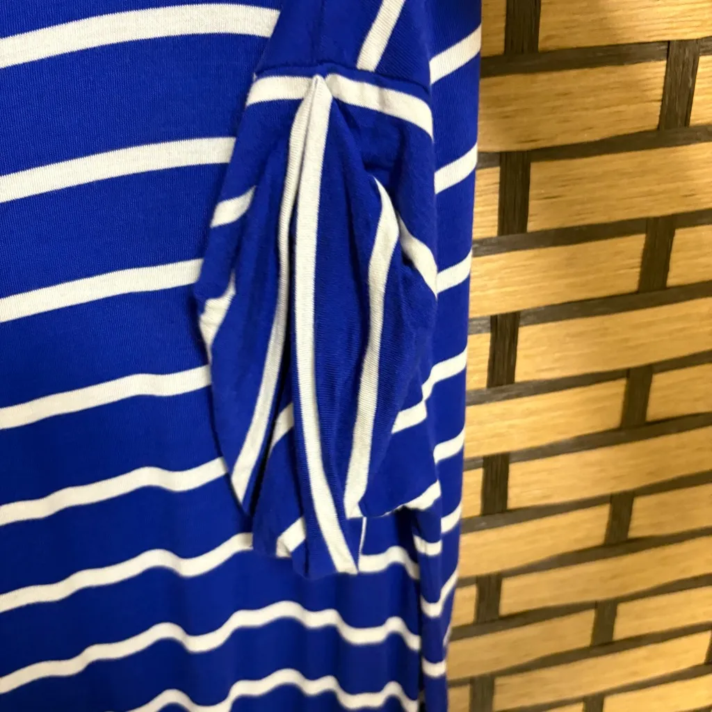 Chic Soul Blue And‎ White Stripe Jumpsuit Size 3X - Image 4