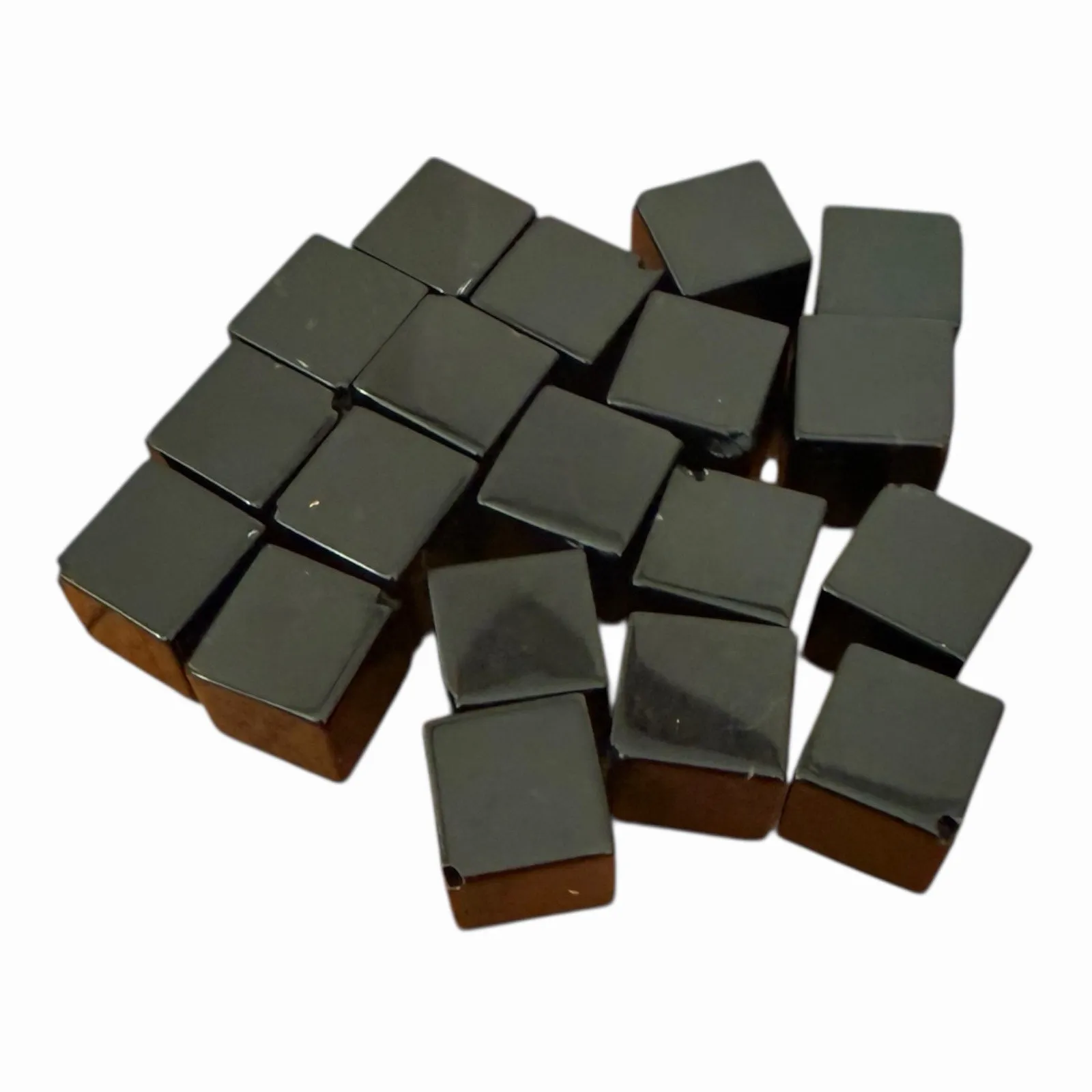 Handmade Velvet Ribbon Choker Square Lucite Beads Bracelet & Earrings Extra Bead Black - Image 10