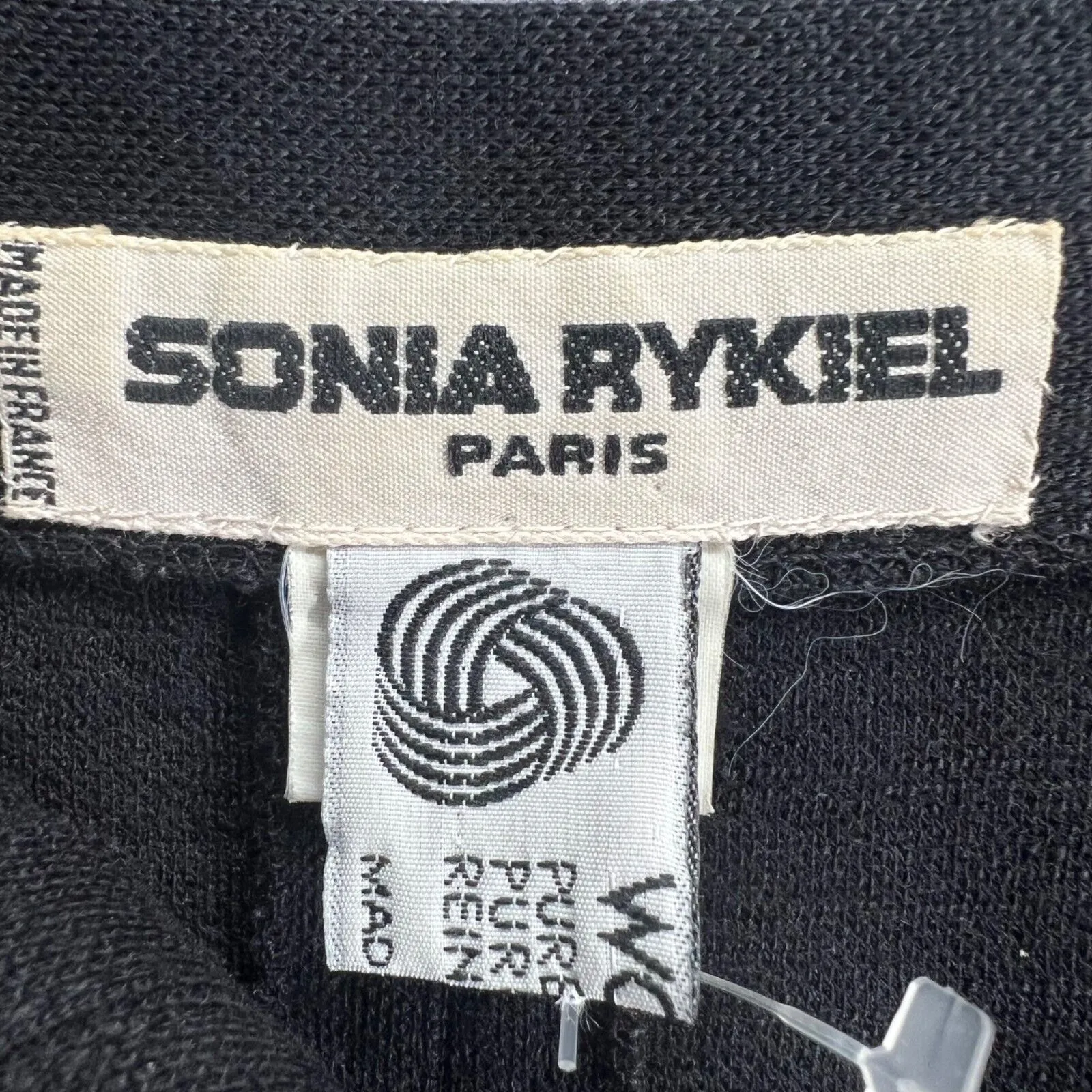 Sonia Rykiel Paris Vintage Skirt Women L FR 46 Black Wool Timeless Chic Classic Size L - Image 8
