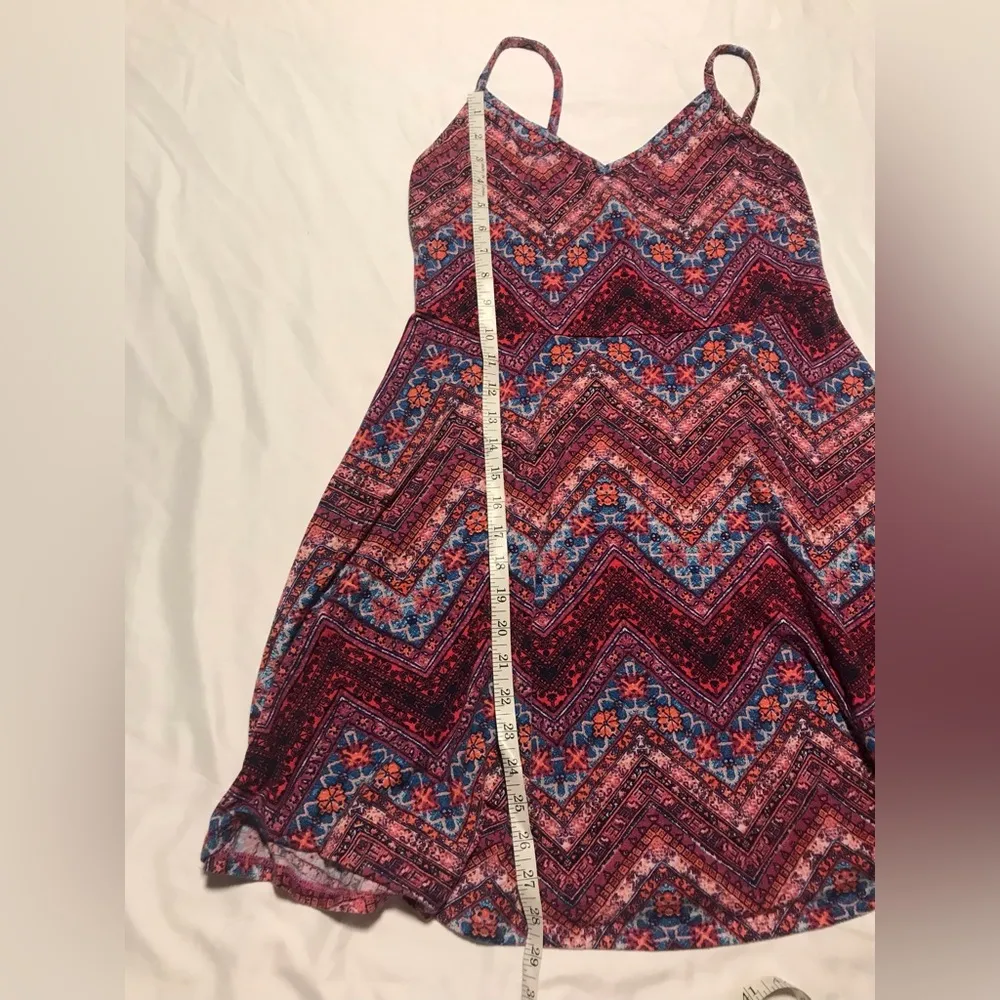 Women’s Tribal Print Spaghetti Strap Baby Doll Dress Size L - Image 8