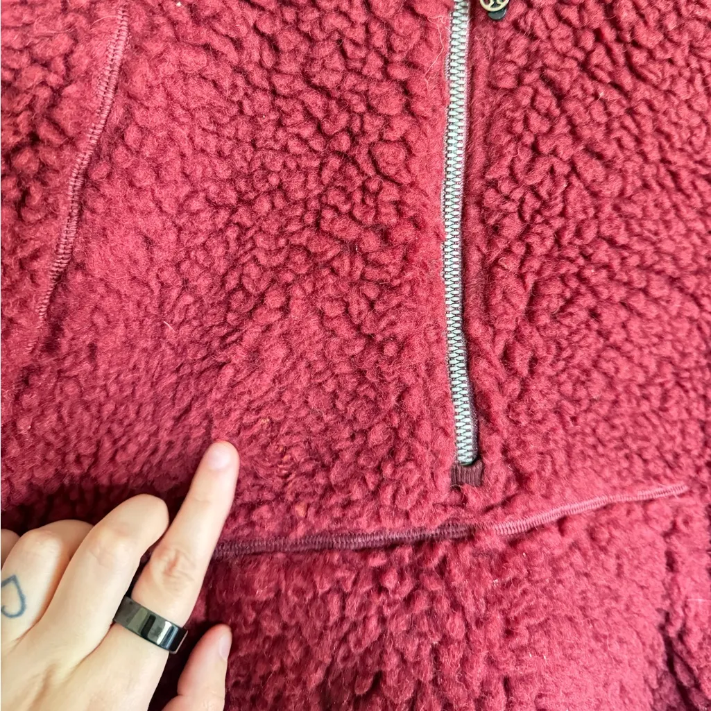 Lululemon Scuba Oversized Sherpa 1/2 Zip in Savannah - Image 8