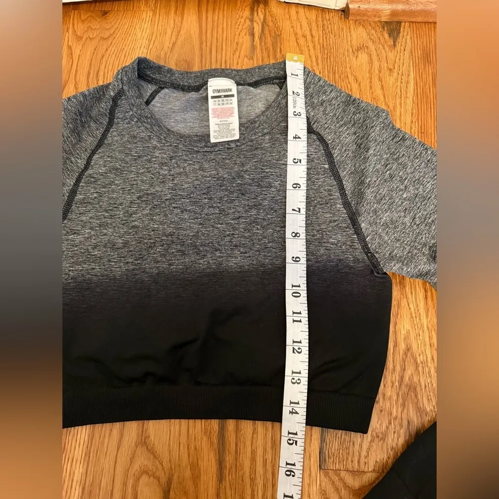 Gymshark Medium Women’s Adapt Ombre Seamless Long Sleeve Crop Top - Image 10