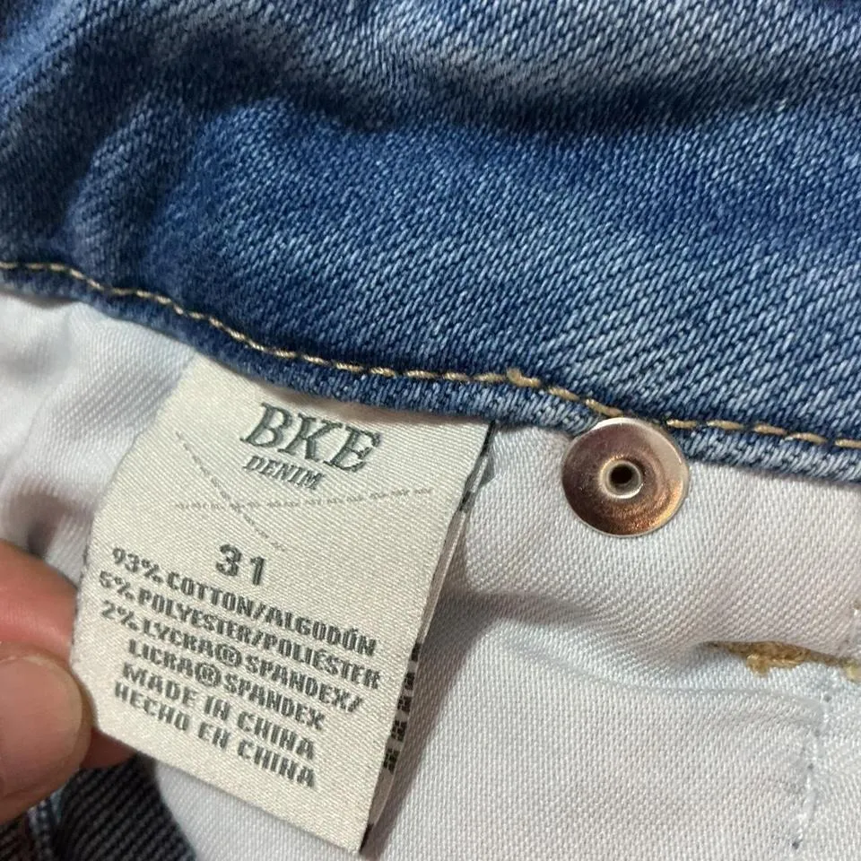 BKE Denim Women's Size 31 Blue Wash Denim Cutoff Shorts Style ABK1777 - Image 6