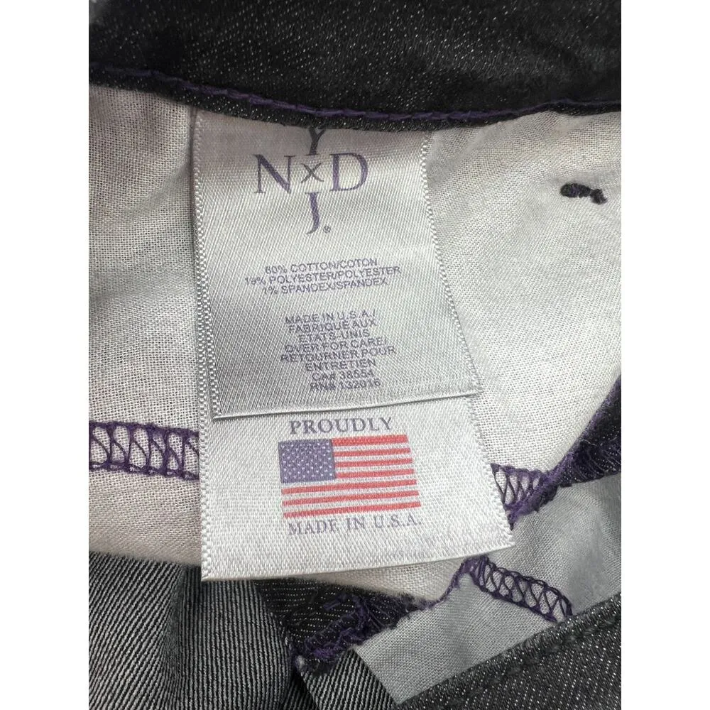 NYDJ | 14 | Barbara Bootcut High-Rise Tummy-Control Denim Jeans Black 30" Inseam - Image 6