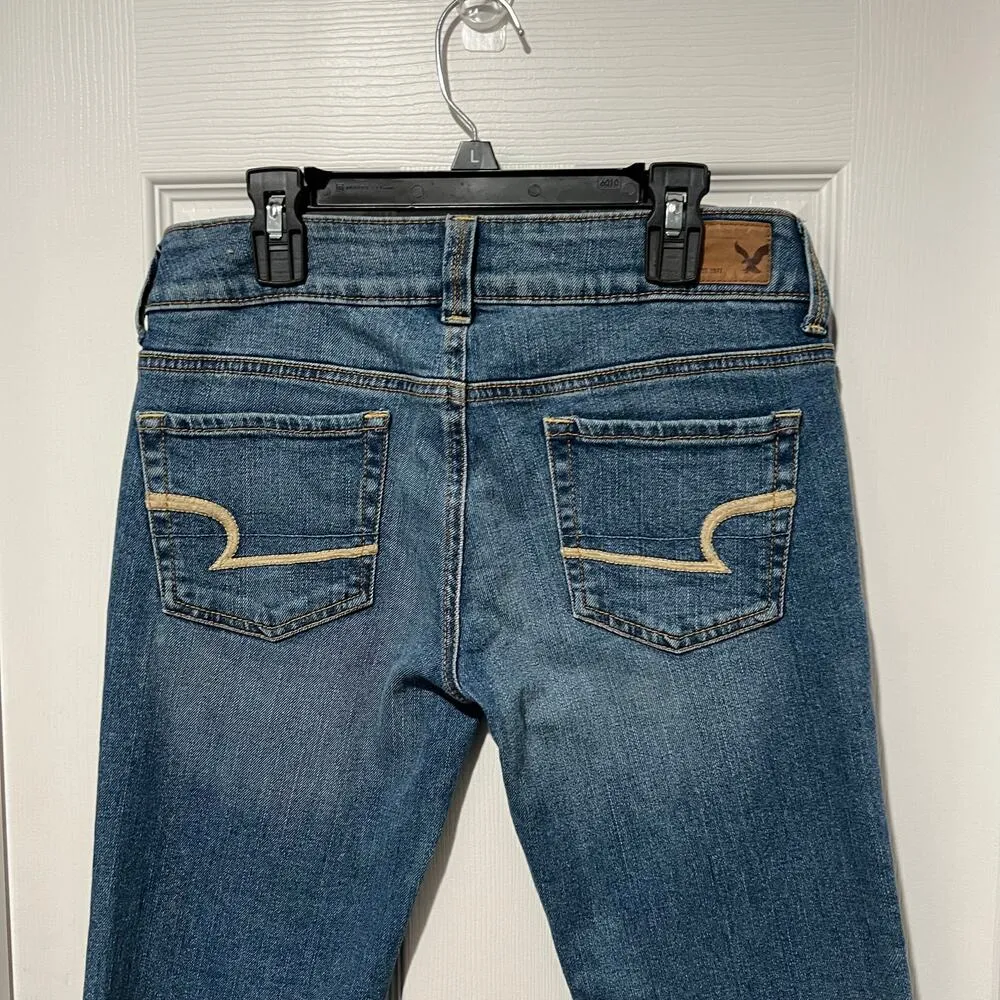 American Eagle Outfitters Artist Crop Stretch Jeans Women’s Size 4 Blue - Image 4
