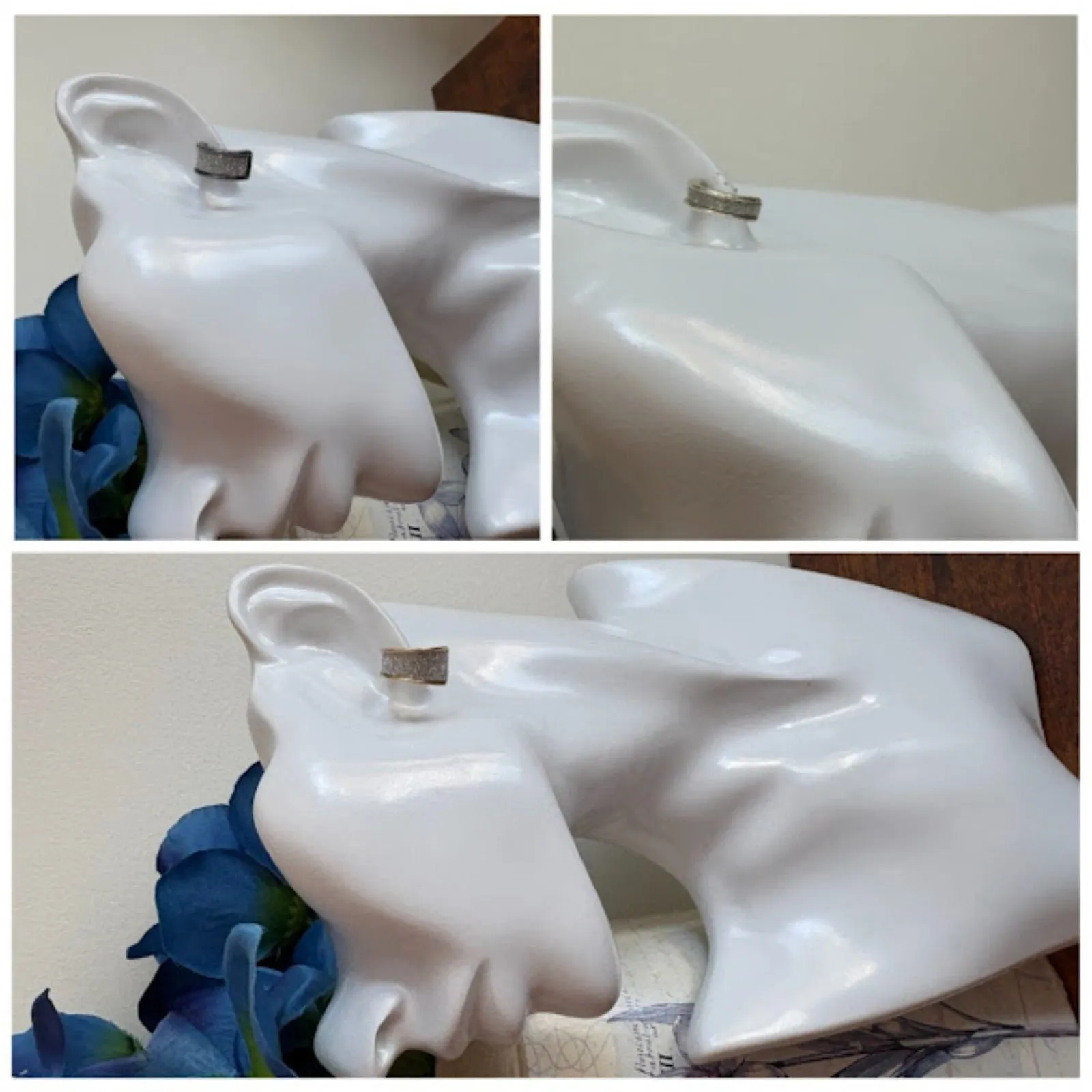 Mixit  3PC Rhinestone Crescent Earrings Set - Image 2