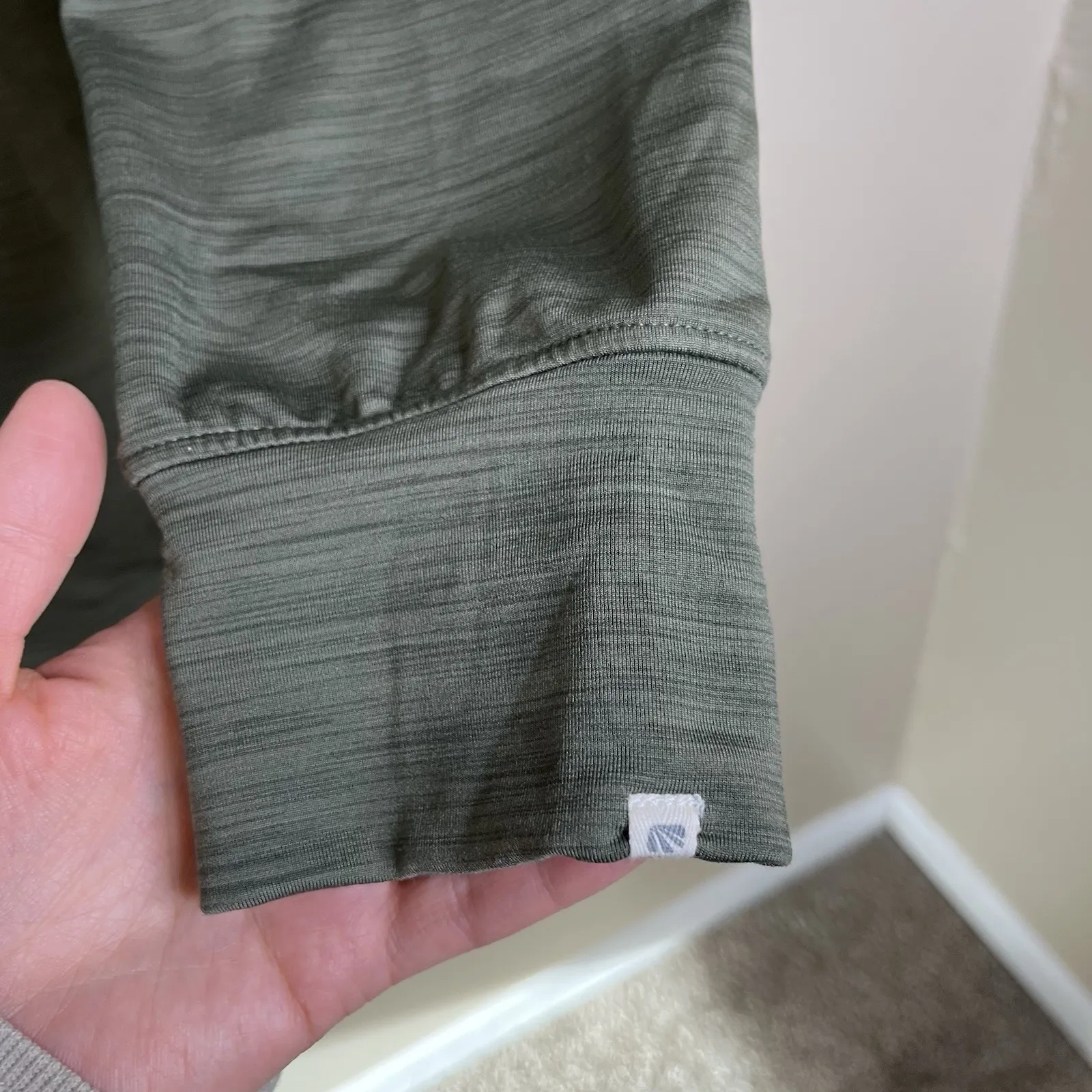 Women's Long Tunic Sweatshirt Hoodie Army XL Green Marika Yoga Activewear Run - Image 6