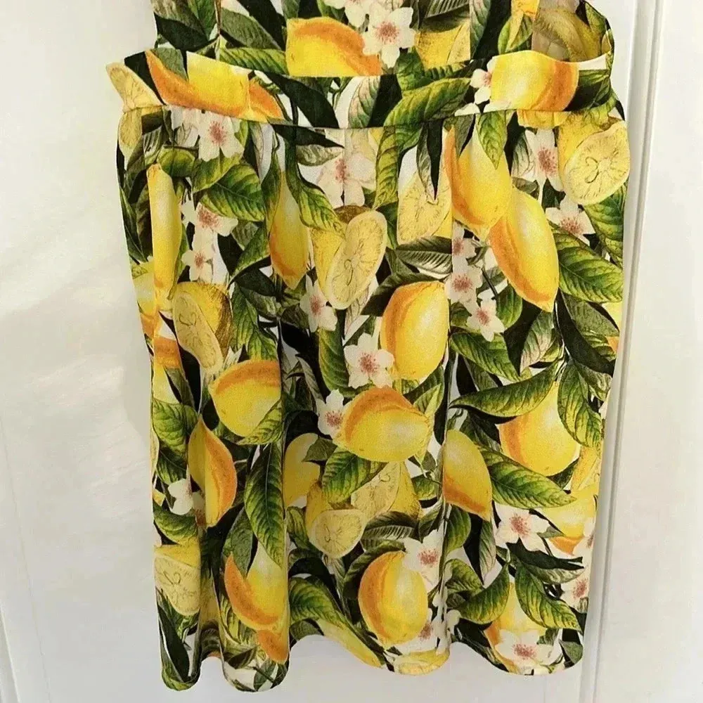Show Me Your Mumu Piper Dress Citrus Lemons Sz M - Image 9