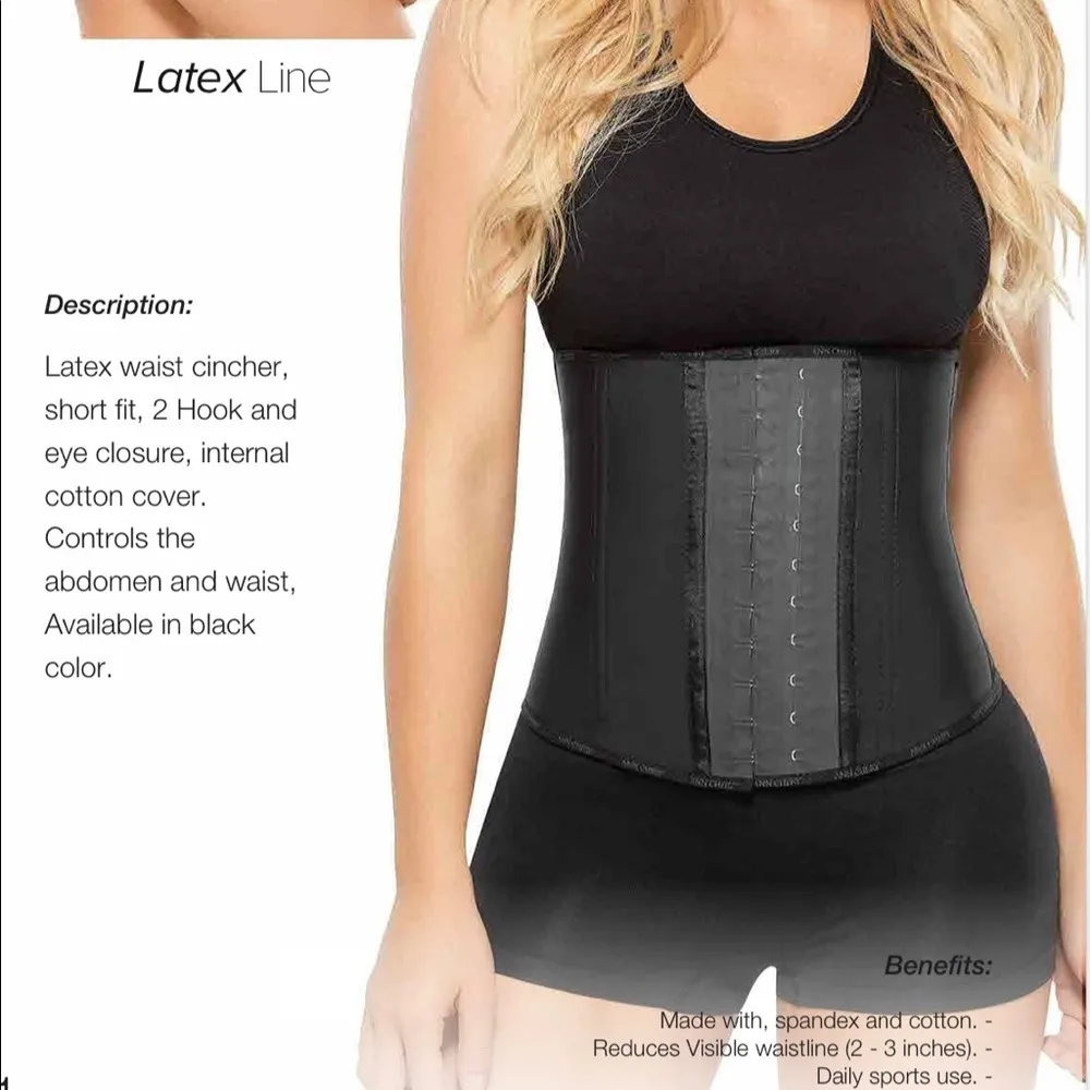 Waist Trainer High Compression latex Black Size XS - Image 2