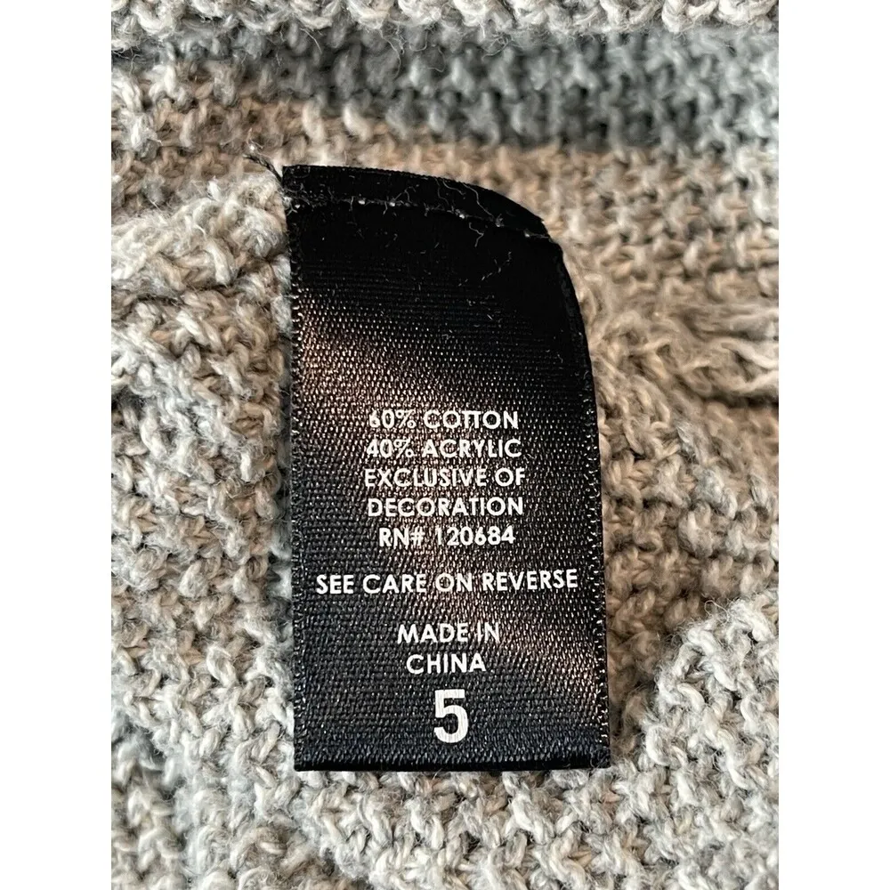 Torrid Gray Boxy Shape Pullover Relaxed Sleeve Lightweight Sweater Size 5 - Image 7