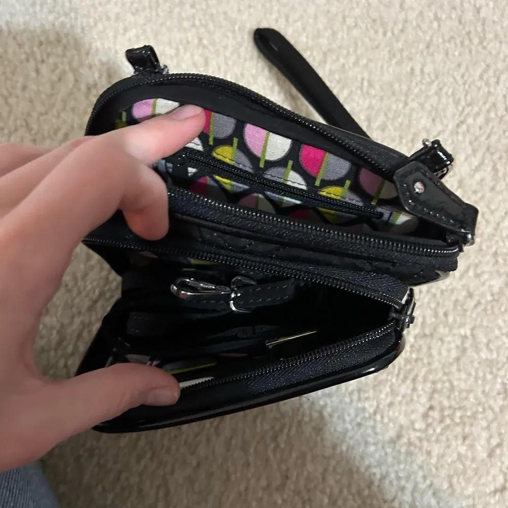 Vera Bradley Black Crossbody/Wristlet - Image 2