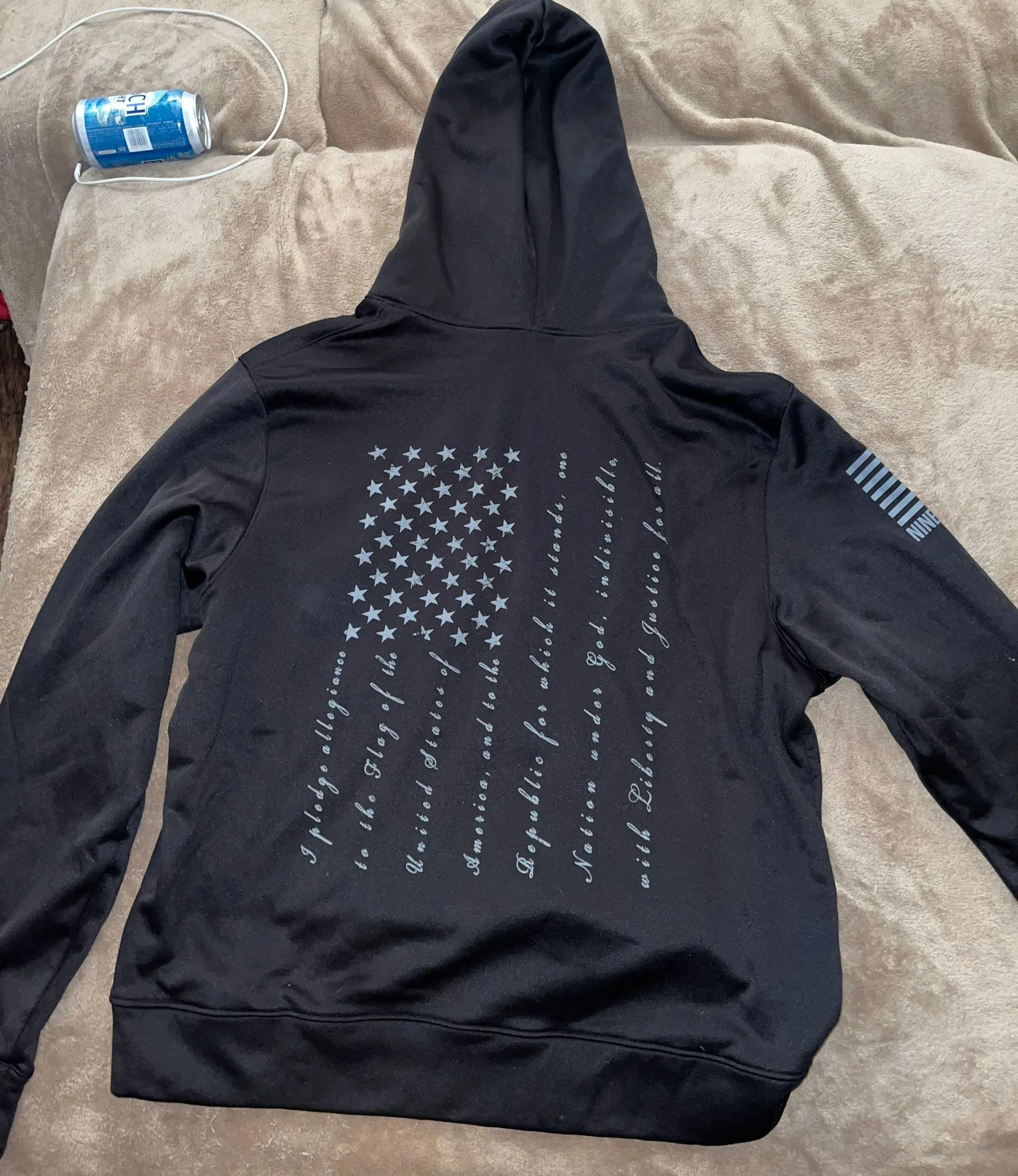Nine Line Apparel Hoodie Black Size L - Image 2