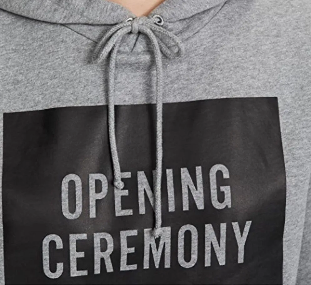 Grey Torch Unisex Box Logo Hoodie Pullover Sweatshirt Size XS - Image 3