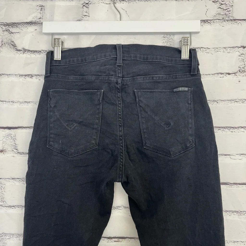Hudson Roe Mid Rise Ankle Super Skinny Jeans Women’s 28 Dark Gray Stretch Denim - Image 9