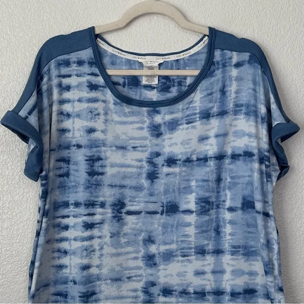 Lucky Brand Tie Dye Short Sleeves Very Soft Pajama Set, Sz XXL - Image 5