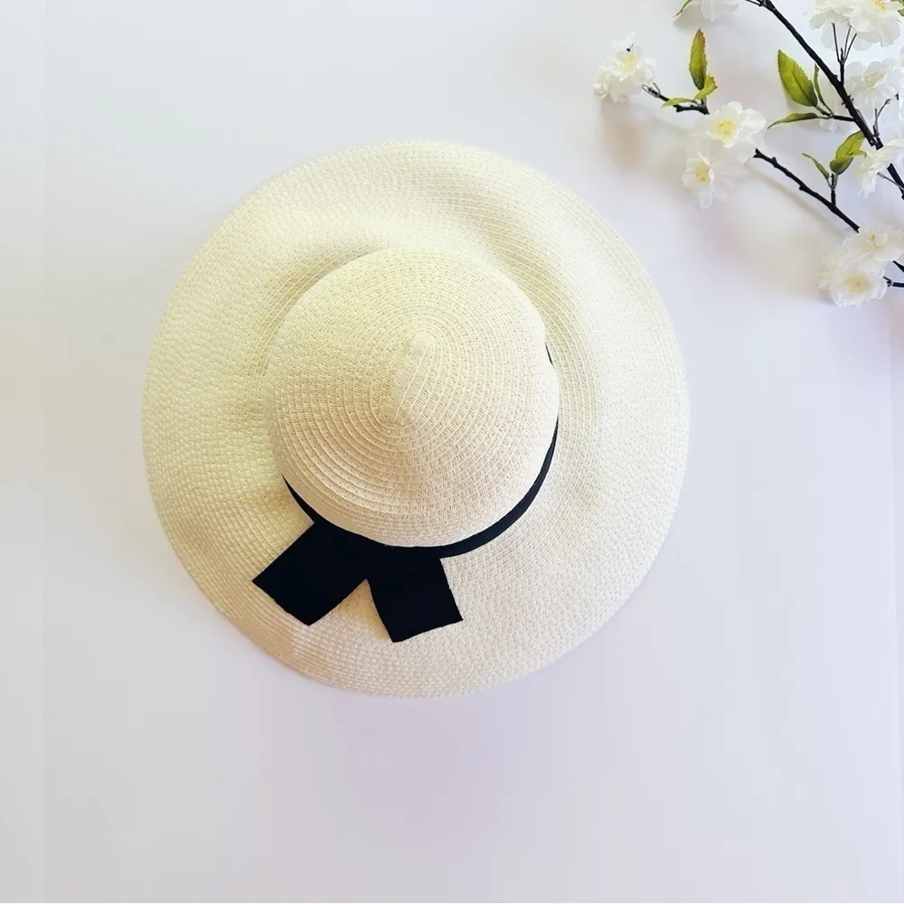 NEW Nordstrom Women’s Straw Saucer Hat - Image 2