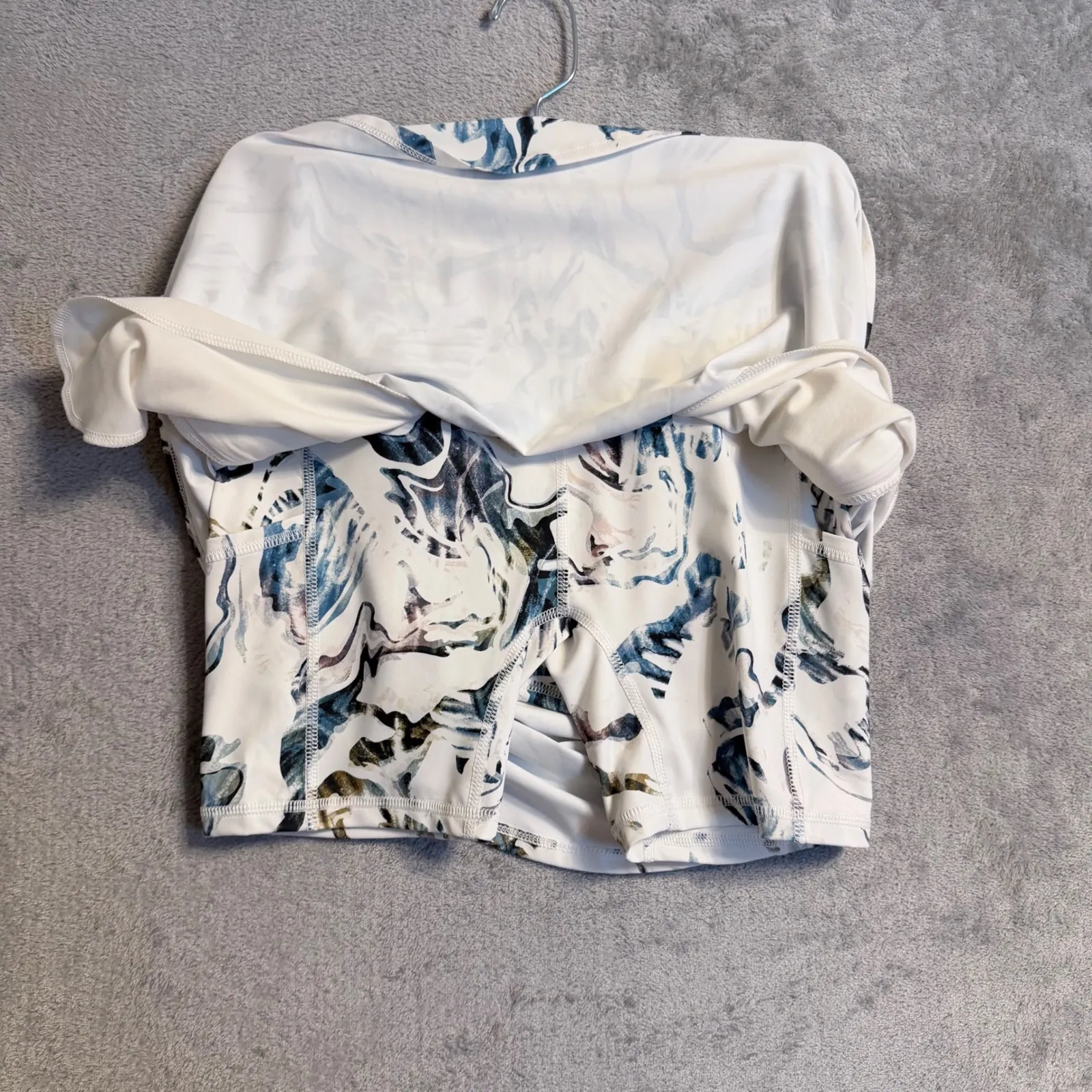 Calia Womens XS 15" Eagle Skort Moss Print Multi Golf Tennis Pickleball Athletic White Size M - Image 4