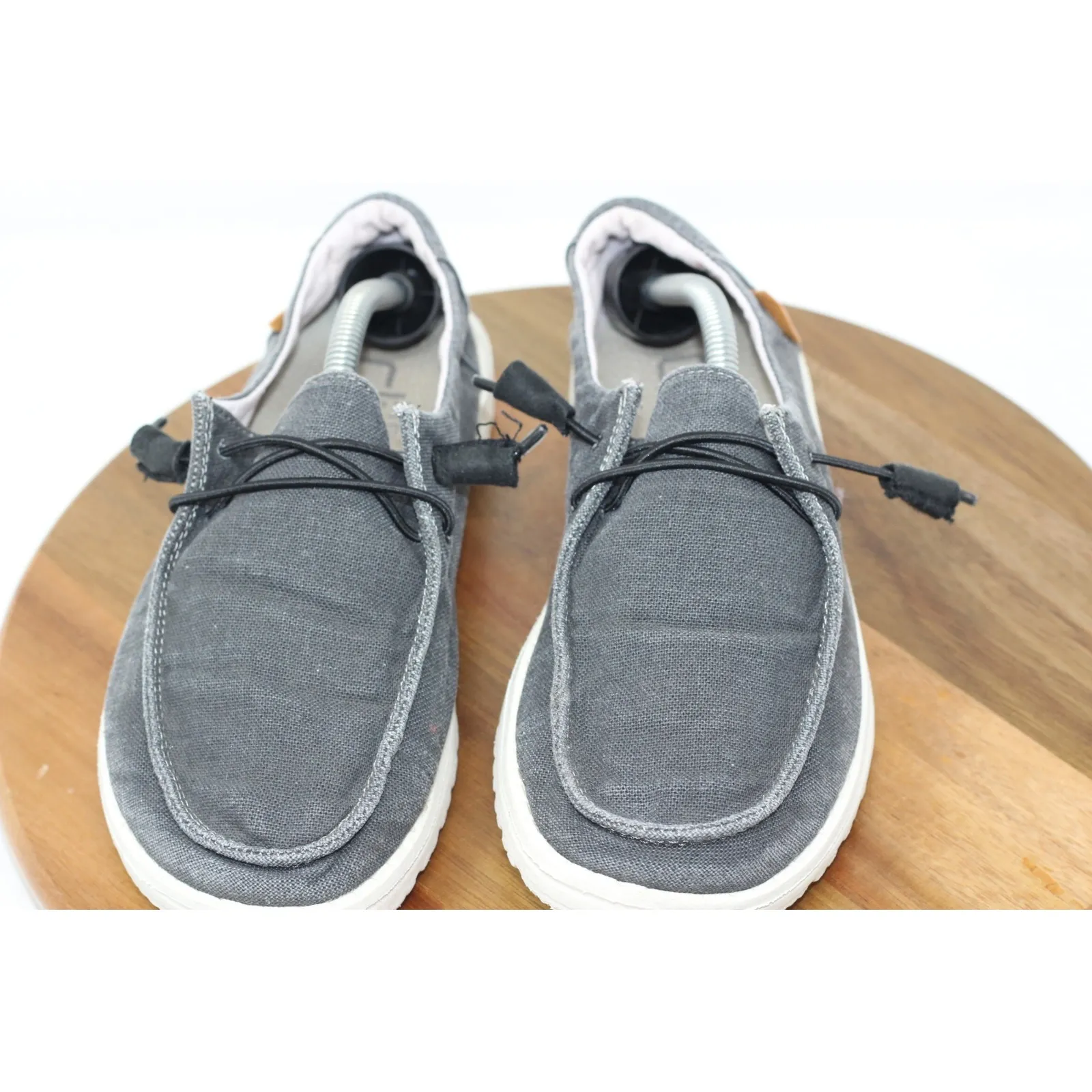 Hey Dude Wendy Chambray Loafers Comfort Casual Slip On‎ Shoes Gray US 7 - Image 7