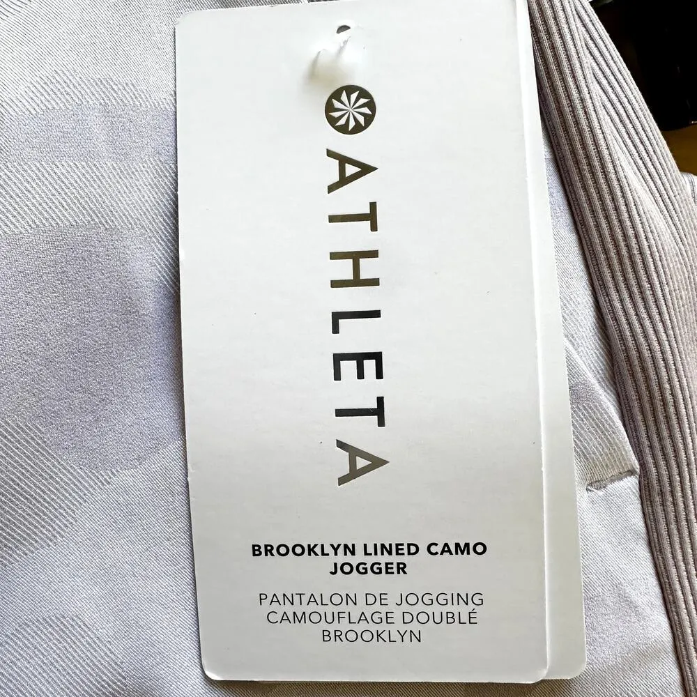 Athleta Brooklyn Lined Camo Jogger Camo Lux Shasta Purple Athleisure 4 NWT - Image 3