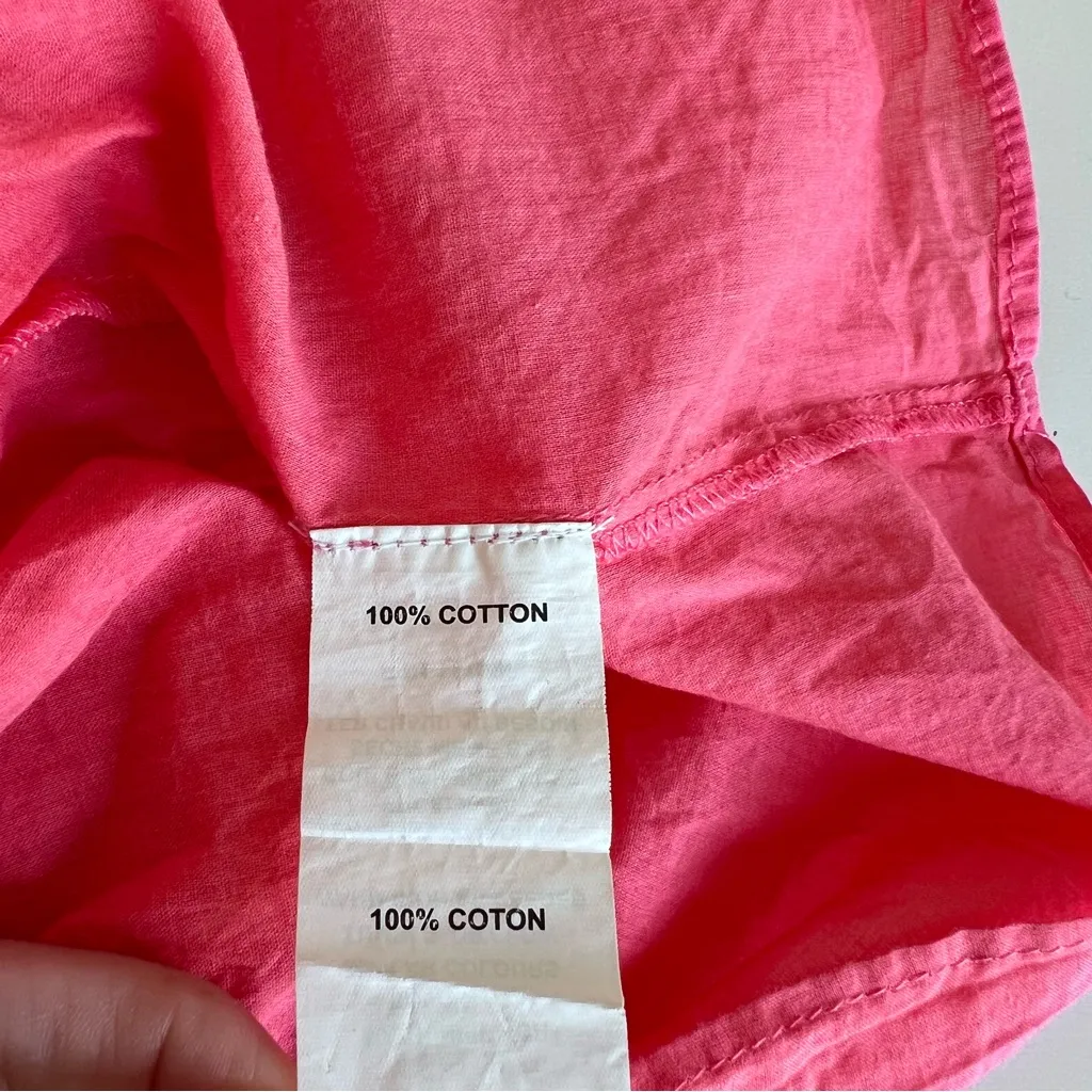 Ramy Brook Women’s Pink Smock Waist Mini Dress/Cover Up Sleeveless - Image 6