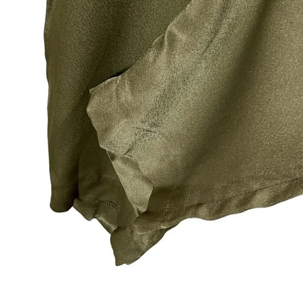 HOPE Stockholm Krissy Cropped Trousers Women’s Size 42 Green Viscose - Image 10