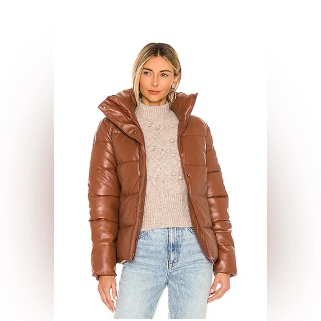 Like new! UNREAL FUR Major Tom Puffer Jacket, size M Brown Size M - Image 2